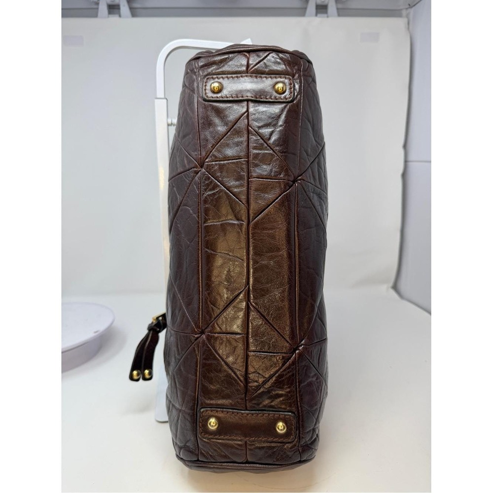 Marc Jacobs Espresso Chocolate Brown Patchwork Quilted Leather Vintage Stam Bag - Picture 10 of 17